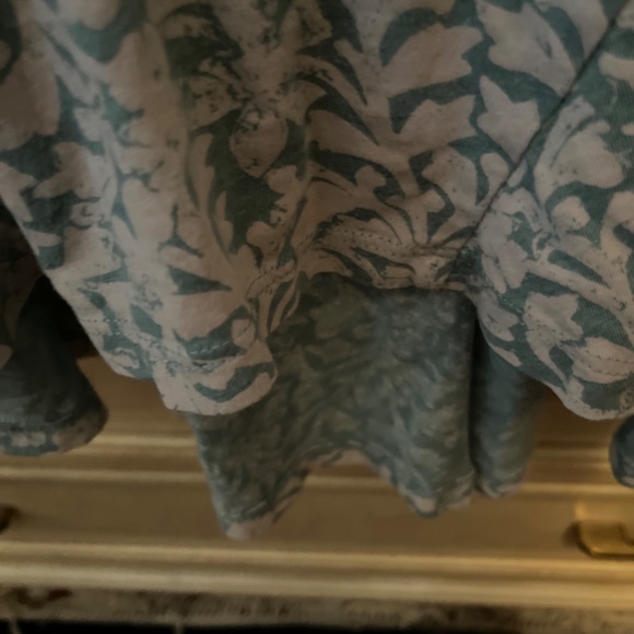 Peruvian  Connection L blue & white maxi floral cotton dress - Picture 7 of 16